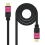 Nanocable Cable HDMI 2.0 4K de 25m, Negro/Rosa